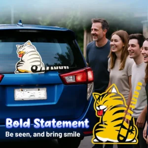 Car Rear Wiper Charming Tail-Wagging Sticker - Image 2