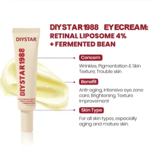 DIYSTAR 1988 Eye Cream-Retinal 4% + Fermented Bean - Image 6