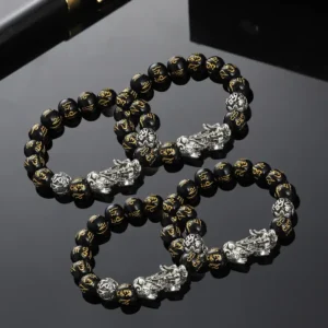 DIYSTAR Pi Xiu Obsidian Bracelet – Unlock Wealth & Attract Good Fortune - Image 13