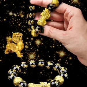 DIYSTAR Pi Xiu Obsidian Bracelet – Unlock Wealth & Attract Good Fortune - Image 14