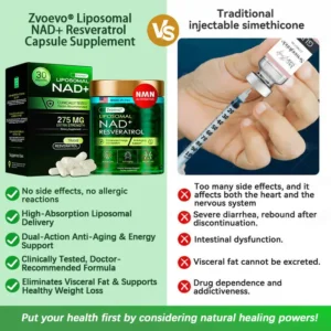 Liposomal NAD+ Resveratrol Capsule Supplement - Image 2