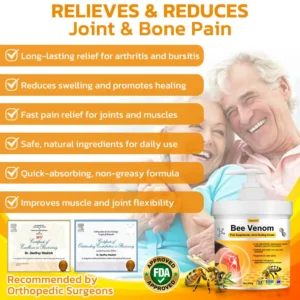 Bee Venom Pain Suppression Joint Healing Cream - Image 3