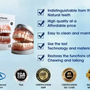 Full Denture Set Advanced Self-Adjusting Dental Materials - Image 4