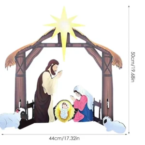 Holy Night Outdoor Christmas Nativity Set - Image 2