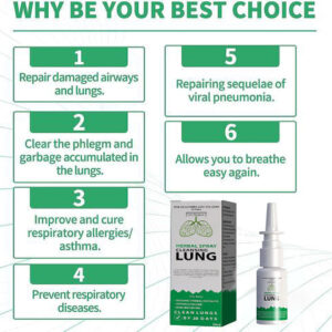 Organic Herbal Lung Cleanse Repair Nasal Spray - Image 8