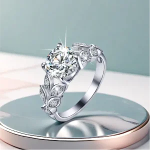 DIYSTAR Magnetology Moissanite Diamond Ring