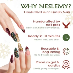 NESLEMY｜Euphoric Holiday Collection | 10PCS Handmade Press On Nails - Image 2