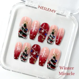 NESLEMY｜Euphoric Holiday Collection | 10PCS Handmade Press On Nails - Image 9