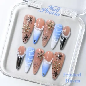 NESLEMY｜Euphoric Holiday Collection | MEGA LIVE 10PCS Handmade Press On Nails - Image 14