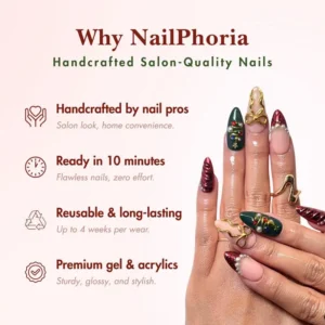 NESLEMY｜Euphoric Holiday Collection | MEGA LIVE 10PCS Handmade Press On Nails - Image 2