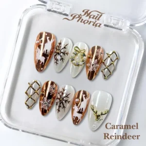 NESLEMY｜Euphoric Holiday Collection | MEGA LIVE 10PCS Handmade Press On Nails - Image 9