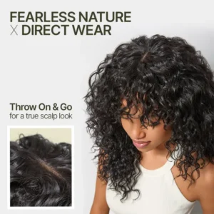 LOVILDS Effortless Shaggy Waves Big Hair Curly Hair Wig - Image 3