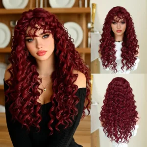 LOVILDS Effortless Shaggy Waves Big Hair Curly Hair Wig - Image 8