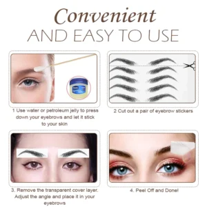 4D Hair-Like EyeBrows Waterproof Tattoo - Image 2