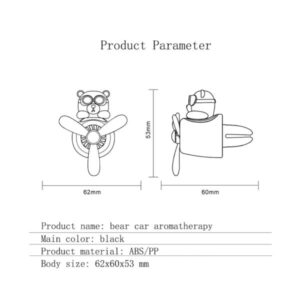 Bear Pilot Car Air Freshener - Image 5