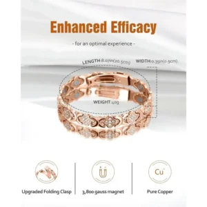 Pure Copper Magnetic Bracelet with 3800 Gauss Effective Magnets Outdoorfun - Image 2