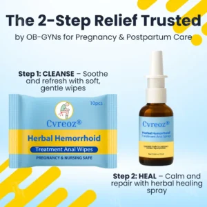 Herbal Hemorrhoid Treatment Anal Spray + Wipes - Image 6