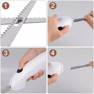 Easy Cut Electric Cordless Knife For Meat Fruit Vegetable Kitchen Tool - Image 4