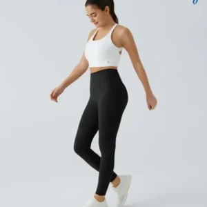 High Waisted Waist Shaping Pocket Shaping Training Leggings - Image 12