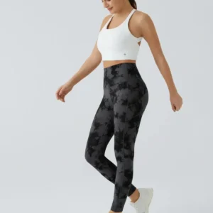 High Waisted Waist Shaping Pocket Shaping Training Leggings - Image 15