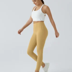 High Waisted Waist Shaping Pocket Shaping Training Leggings - Image 18