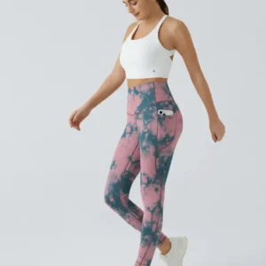 High Waisted Waist Shaping Pocket Shaping Training Leggings - Image 20