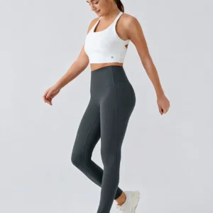High Waisted Waist Shaping Pocket Shaping Training Leggings - Image 21