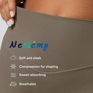 High Waisted Waist Shaping Pocket Shaping Training Leggings - Image 4