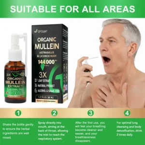 3X Concentrated Mullein Lung Cleanse Spray - Image 2