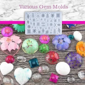DIY Crystal Glue Jewelry Mold 83 Pcs Set - Image 4