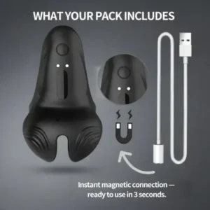 Vibrating Electric Male Masturbation Lock Ring - Image 14