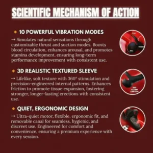 Vibrating Electric Male Masturbation Lock Ring - Image 4