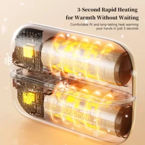 Magnetic Split Mini Portable Two-in-one hand warmer - Image 8
