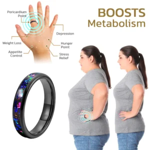 MindBody ™ Voghtic Magnetique Lvmphvity Reinigung Kreuz Ring - Image 2