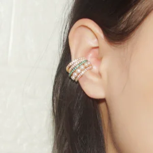 Astennu Lymphvity Auriculotherapy White Onyx EarCuff - Image 8