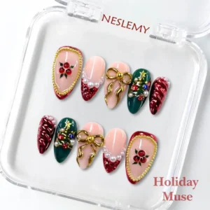 NESLEMY｜Euphoric Holiday Collection | 10PCS Handmade Press On Nails - Image 11
