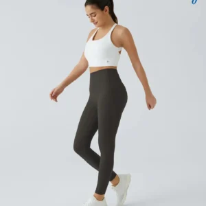 High Waisted Waist Shaping Pocket Shaping Training Leggings - Image 11