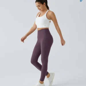 High Waisted Waist Shaping Pocket Shaping Training Leggings - Image 13
