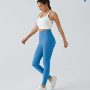 High Waisted Waist Shaping Pocket Shaping Training Leggings - Image 15