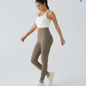 High Waisted Waist Shaping Pocket Shaping Training Leggings - Image 16