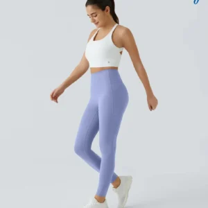 High Waisted Waist Shaping Pocket Shaping Training Leggings - Image 18