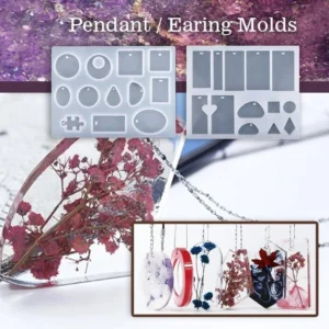 DIY Crystal Glue Jewelry Mold 83 Pcs Set - Image 6