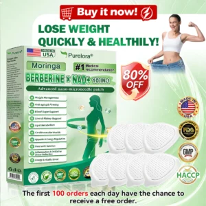 Moringa Berberine × NAD⁺ 10-in-1 Nano Microneedle Patch
