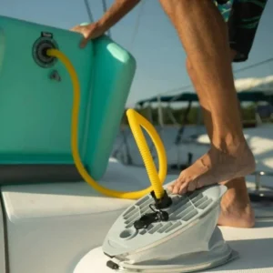 This Giant Curved Inflatable Dock Holds Up To 6 Adults and a Cooler - Image 8