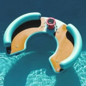 This Giant Curved Inflatable Dock Holds Up To 6 Adults and a Cooler - Image 12