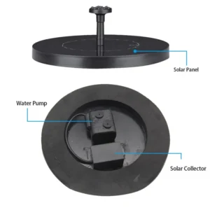 Solar Powered Hummingbird Fountain - Image 4