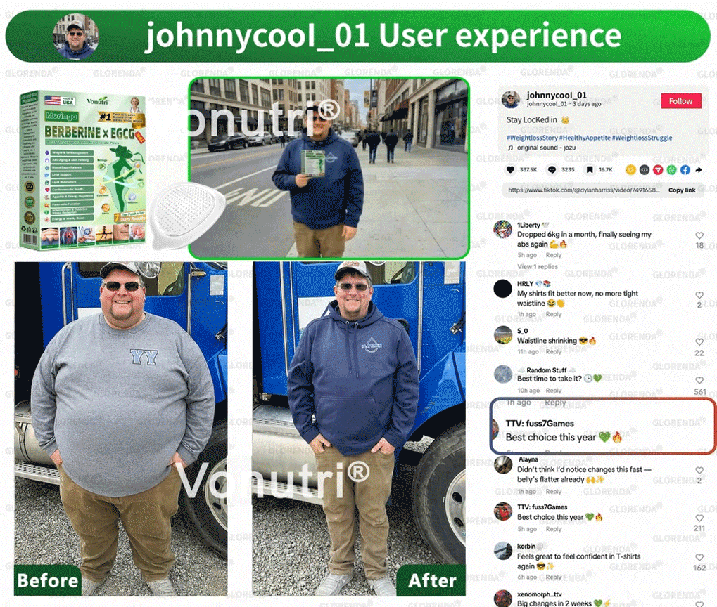 Vonutri® Moringa · Berberine × EGCG 10-in-1 Advanced Nano Microneedle Patch