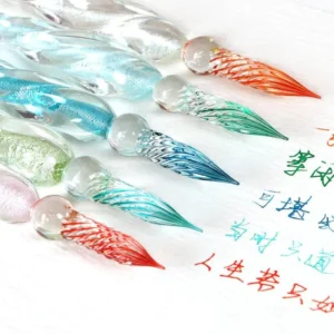 Majestic Crystal Glass Pen Handcrafted - Image 3