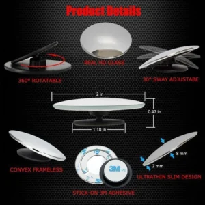 Blind Spot Removal Mirror (2pcs) - Image 3