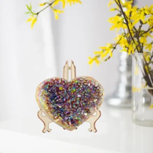 Angel Aura Heart Shaped Rainbow Crystal Cluster🎉Buy 2 Get Free Shipping - Image 2